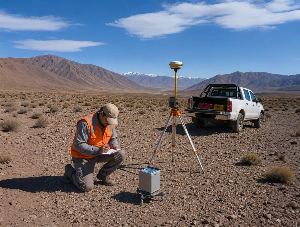 Levantamiento gravimétrico en terreno cordillerano